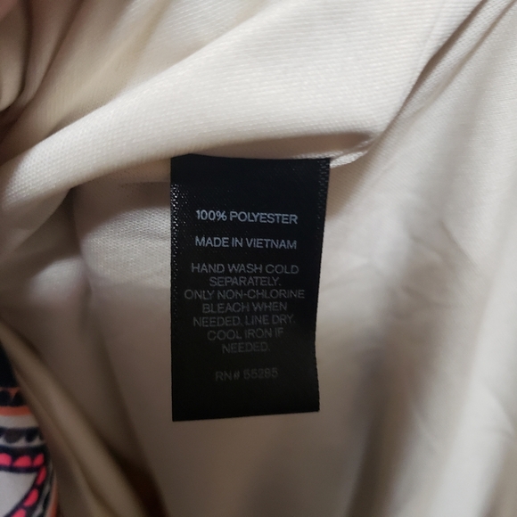 Express Mini Dress Small Multicolor Blouson Halter Strap Fully Lined Boho - Picture 4 of 5